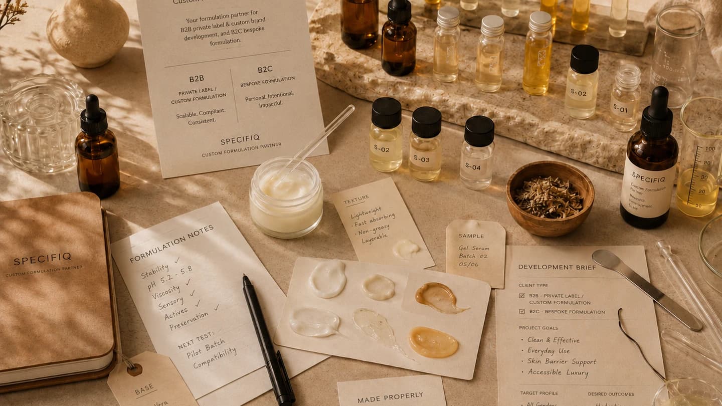 Sample development work at the OUI Life facility